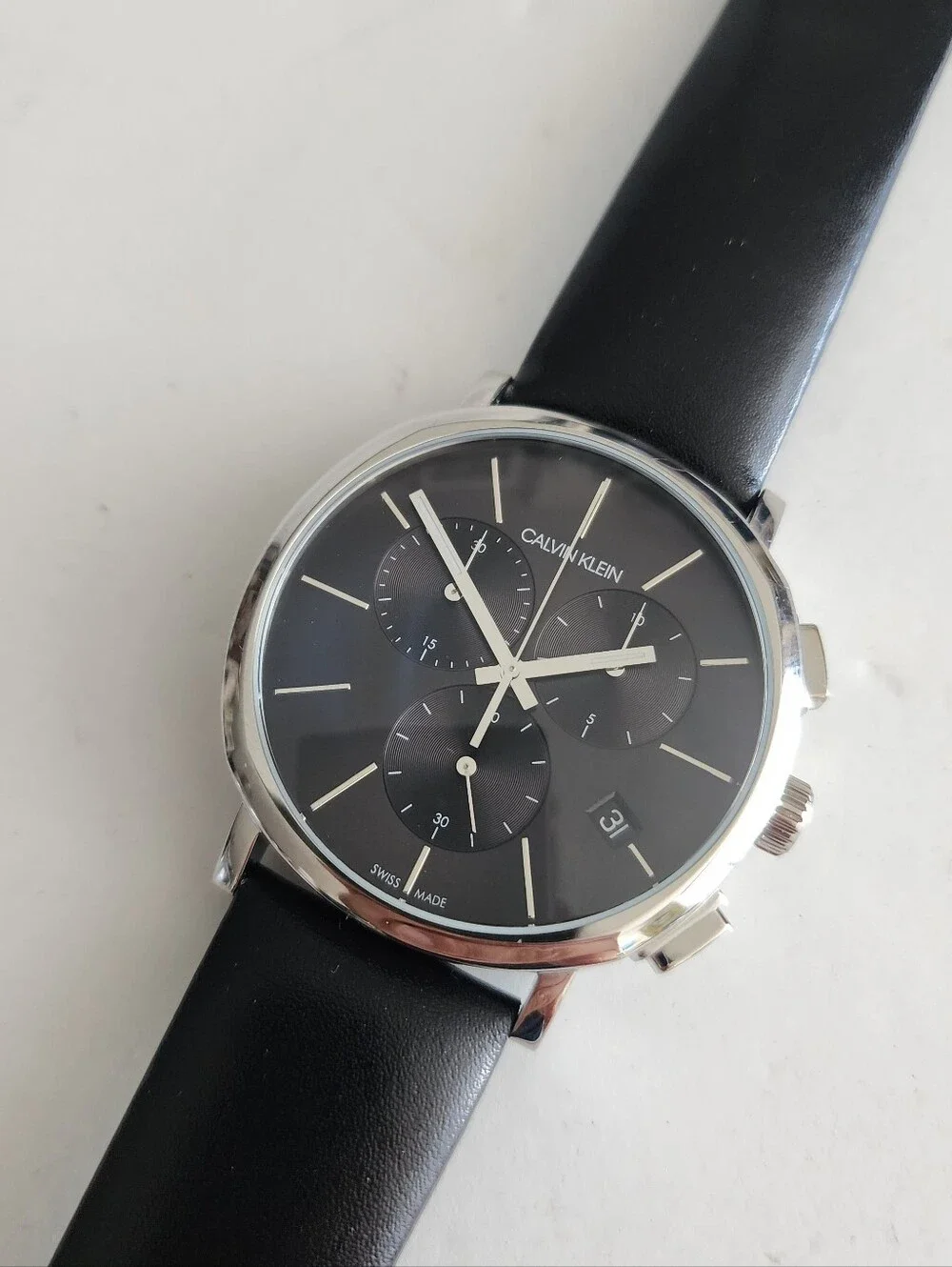 New CALVIN KLEIN Posh Chronograph Black Dial Men's Watch